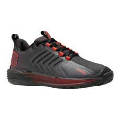 K-Swiss Ultrashot 3 Men's Tennis Shoe (Asphalt/Black/Orange) -Racquet Equipment Store 06988 061.01