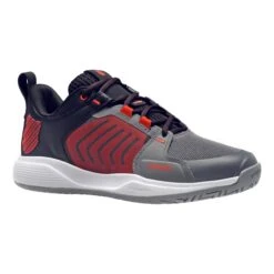 K-Swiss Ultrashot Team Men's Tennis Shoe (Grey/Black/Orange) -Racquet Equipment Store 07395 052.01