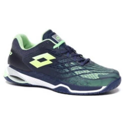 Lotto Mirage 100 Speed Men's Tennis Shoe (Navy/Green)