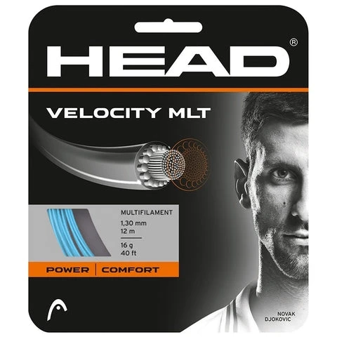 Head Velocity MLT 16/1.30 Tennis String (Blue) Head Velocity MLT 16/1.30 Tennis String (Blue) -Racquet Equipment Store 281404 16BLVelocity16BLUE