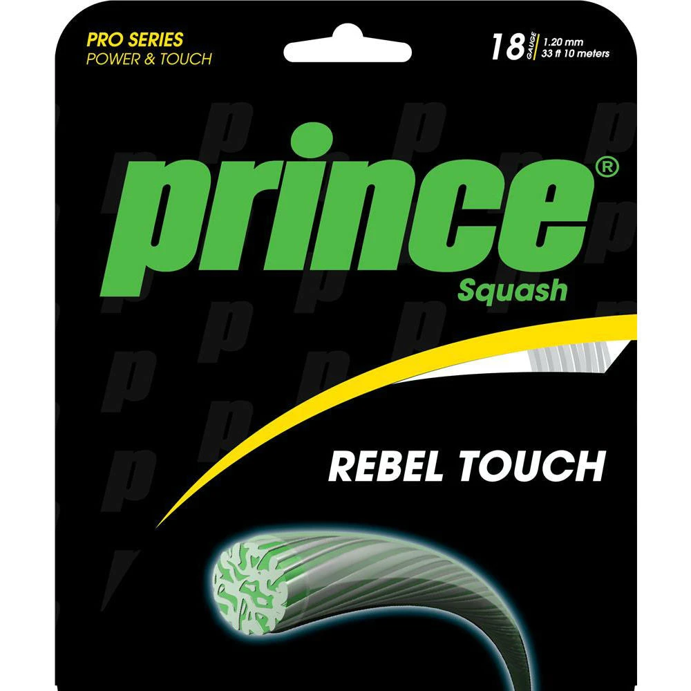 Prince Rebel Touch 18 Squash String (Clear) Prince Rebel Touch 18 Squash String (Clear) -Racquet Equipment Store 7Q346110 Rebel Touch