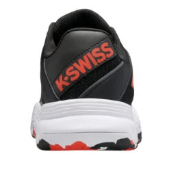 K-Swiss Court Express OMNI Junior Tennis Shoe (Black/White/Orange) -Racquet Equipment Store 86609 060.03