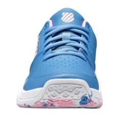 K-Swiss Court Express OMNI Junior Tennis Shoe (Blue/Pink/White) -Racquet Equipment Store 86609 454.02