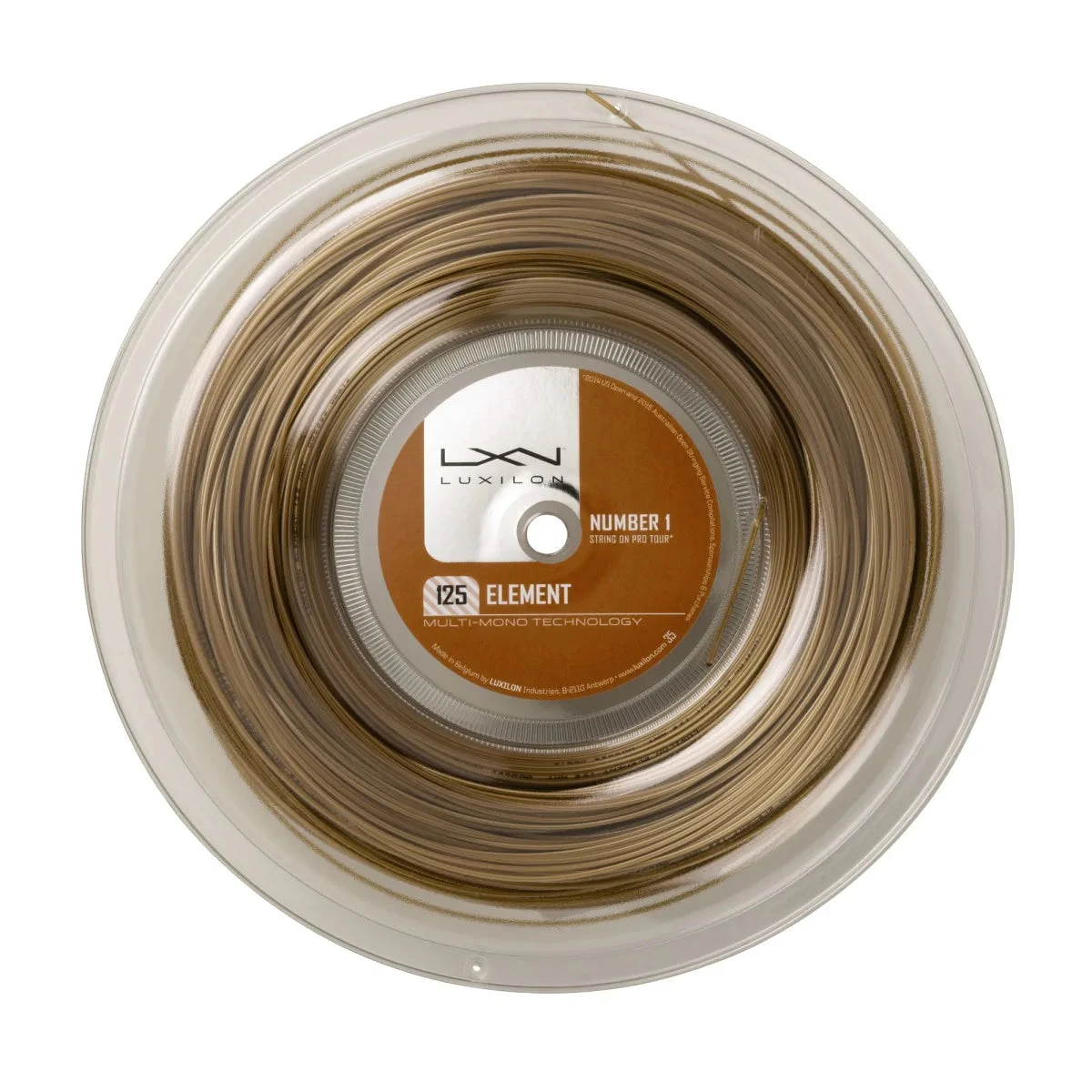 Luxilon Element 16L/1.25 Tennis String Reel (Bronze) Luxilon Element 16L/1.25 Tennis String Reel (Bronze) -Racquet Equipment Store 8e19d2495edc1d62bde4bdb903dd7609736492c4 WRZ990106 Luxilon Element 125 String Reel 1800x1800 18e6f39a ad7b 4c0c b33a 2b650795621b