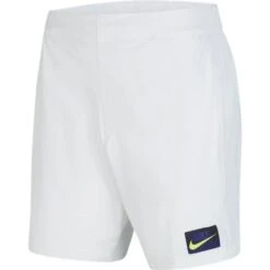 Nike Men's Dri-Fit Shorts (White/Volt)