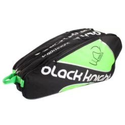 Black Knight Triple Racquet Bag (Black/Green) -Racquet Equipment Store Black Knight BG 637 1