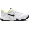 Nike Court Lite 2 Junior Tennis Shoe (White/Black/Green) -Racquet Equipment Store CD0440 104 PHSRH000 1000