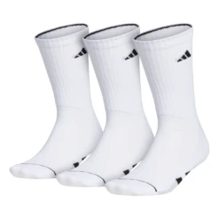 Adidas Men's Cushioned Crew Socks (White)