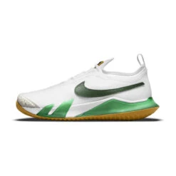 Nike React Vapor NXT Women's Tennis Shoe (White/Gold/Green) -Racquet Equipment Store CV0742 114 PHSLH000 3144