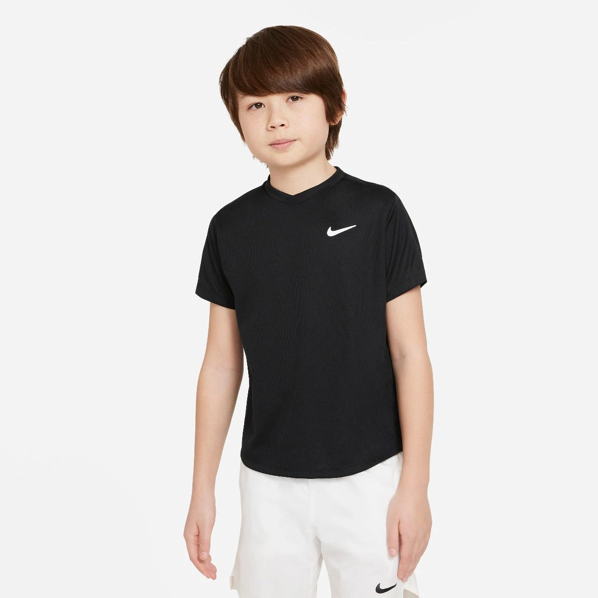 Nike Boys' Dri-FIT Victory Top (Black/White) Nike Boys' Dri-FIT Victory Top (Black/White) -Racquet Equipment Store CV7565 010 PHSFM001 3144