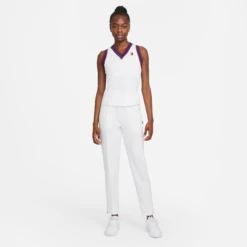 Nike Women's Dri-FIT Heritage Knit Pants (White) 4 Nike Women's Dri-FIT Heritage Knit Pants (White) -Racquet Equipment Store DA4722 100 PHSYM005 3144