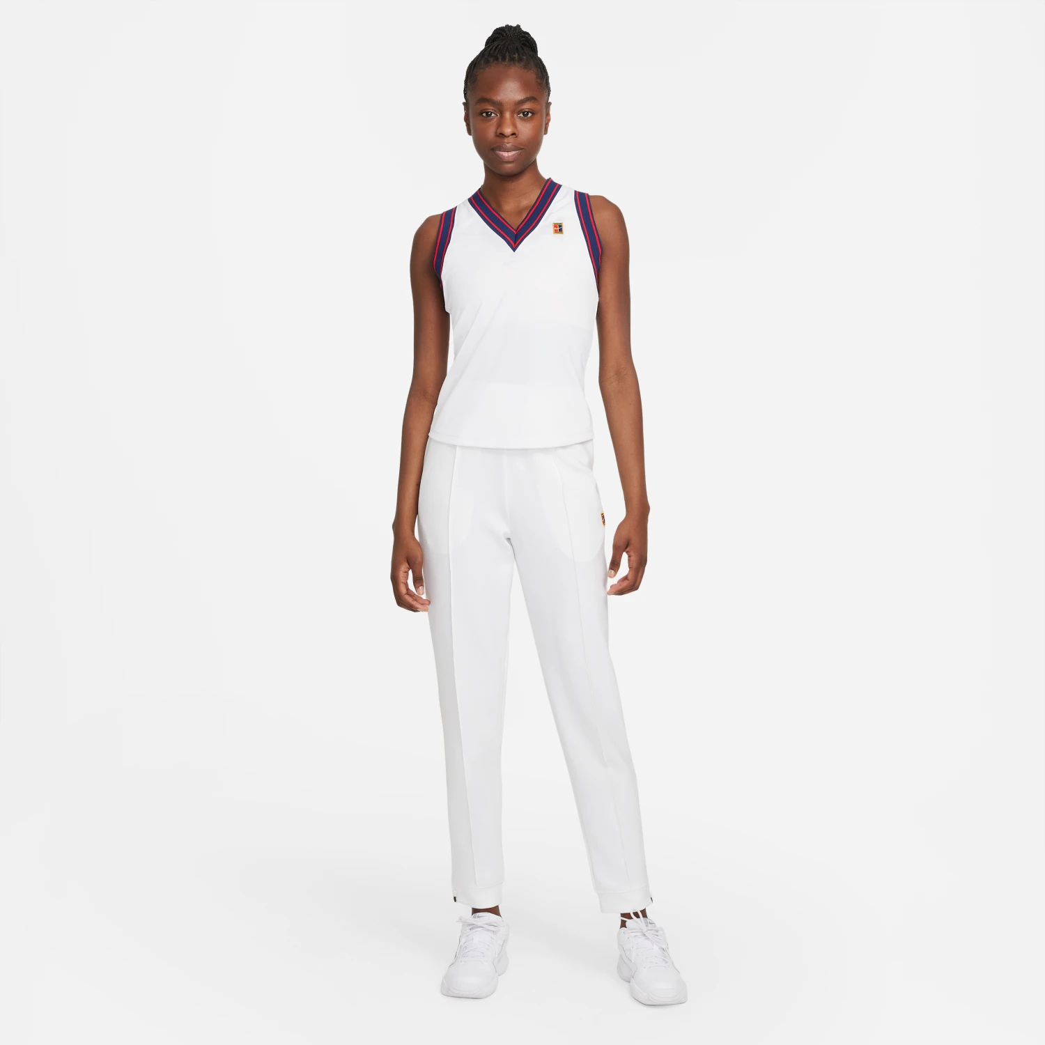 Nike Women's Dri-FIT Heritage Knit Pants (White) Nike Women's Dri-FIT Heritage Knit Pants (White) -Racquet Equipment Store DA4722 100 PHSYM005 3144