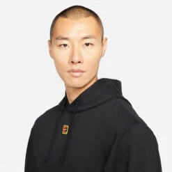 Nike Men's Fleece Heritage Tennis Hoodie (Black) 4 Nike Men's Fleece Heritage Tennis Hoodie (Black) -Racquet Equipment Store DA5711 010 PHSYM001 3144