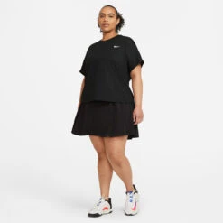 Nike Women's Dri-FIT Club Tennis Skirt (Black/White) -Racquet Equipment Store DB5935 010 PHSYM005 3144