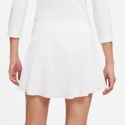 Nike Women's Dri-FIT Club Tennis Skirt (White/Black) -Racquet Equipment Store DB5935 100 PHSYM001 3144