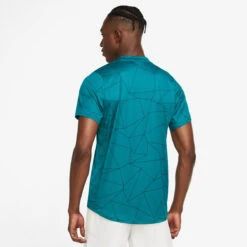 Nike Men's Dri-FIT Advantage Print Top (Bright Spruce/White) -Racquet Equipment Store DD8313 367 PHSBM001 3144