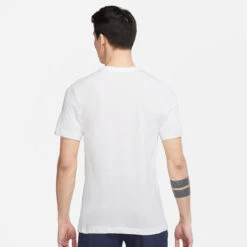 Nike Men's Dri-FIT Distressed Swoosh Top (White) -Racquet Equipment Store DD8376 100 PHSBM001 3144