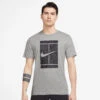 Nike Men's Seasonal Tennis Top (Grey) 2 Nike Men's Seasonal Tennis Top (Grey) -Racquet Equipment Store DD8404 063 PHSFM001 3144