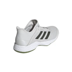 Adidas Adizero Club Junior Tennis Shoe (Grey/White/Green) 7 Adidas Adizero Club Junior Tennis Shoe (Grey/White/Green) -Racquet Equipment Store G26566 FTW photo back lateral top white