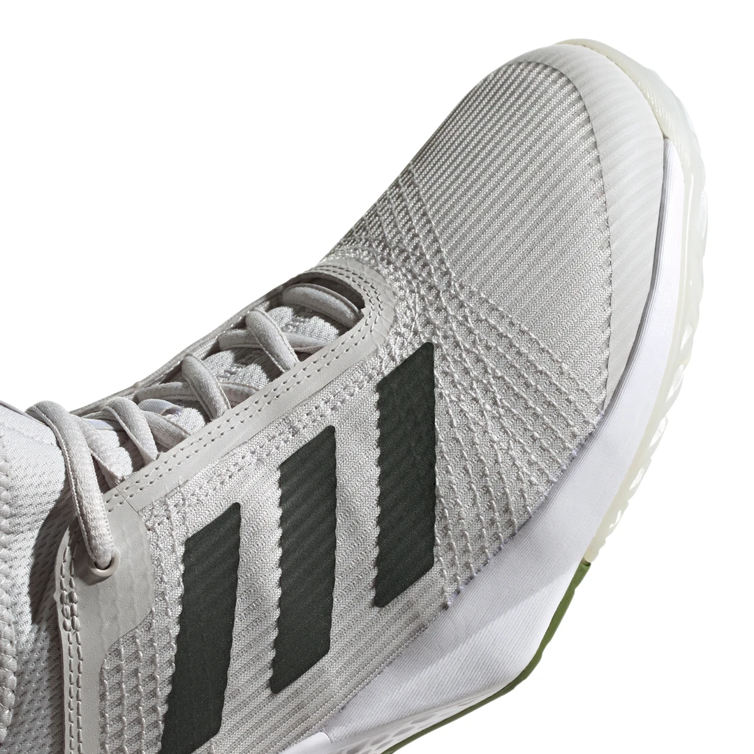 adidas Adizero Club Junior Tennis Shoe (Grey/White/Green) Adidas Adizero Club Junior Tennis Shoe (Grey/White/Green) -Racquet Equipment Store G26566 FTW photo detail 2 white