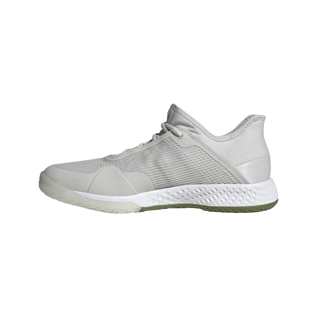 adidas Adizero Club Junior Tennis Shoe (Grey/White/Green) Adidas Adizero Club Junior Tennis Shoe (Grey/White/Green) -Racquet Equipment Store G26566 FTW photo side medial center white