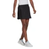 Adidas Women's Club Pleated Skirt (Black/White) -Racquet Equipment Store GL5468 APP on model walking white