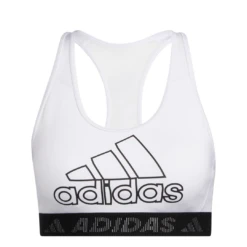 Adidas Don't Rest Badge Of Sport Women's Sports Bra (White/Black)