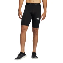 Adidas Men's TechFit Short Tights (Black)