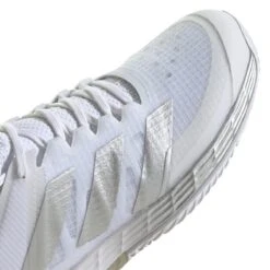 Adidas Adizero Ubersonic 4 Women's Tennis Shoe (White/Silver/Grey) -Racquet Equipment Store GW2513 10 FOOTWEAR Photography DetailView3 white