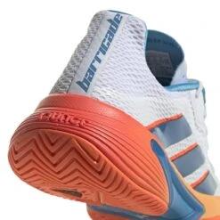 Adidas Barricade Men's Tennis Shoe (Blue/White/Orange) 8 Adidas Barricade Men's Tennis Shoe (Blue/White/Orange) -Racquet Equipment Store GW2963 8 FOOTWEAR Photography DetailView1 white