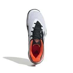 Adidas Barricade Junior Tennis Shoe (White/Black/Red) -Racquet Equipment Store GW2996 3 FOOTWEAR Photography TopPortraitView white