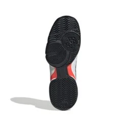 Adidas Barricade Junior Tennis Shoe (White/Black/Red) -Racquet Equipment Store GW2996 4 FOOTWEAR Photography BottomView white