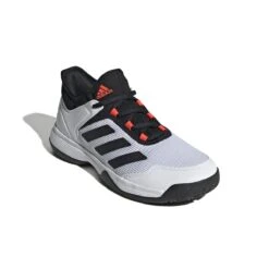 Adidas Ubersonic 4 Junior Tennis Shoe (White/Black/Red) -Racquet Equipment Store GW2997 6 FOOTWEAR Photography FrontLateralTopView white