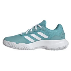 Adidas GameCourt 2 Women's Tennis Shoe (Mint Ton/Cloud White) -Racquet Equipment Store GW6262 5
