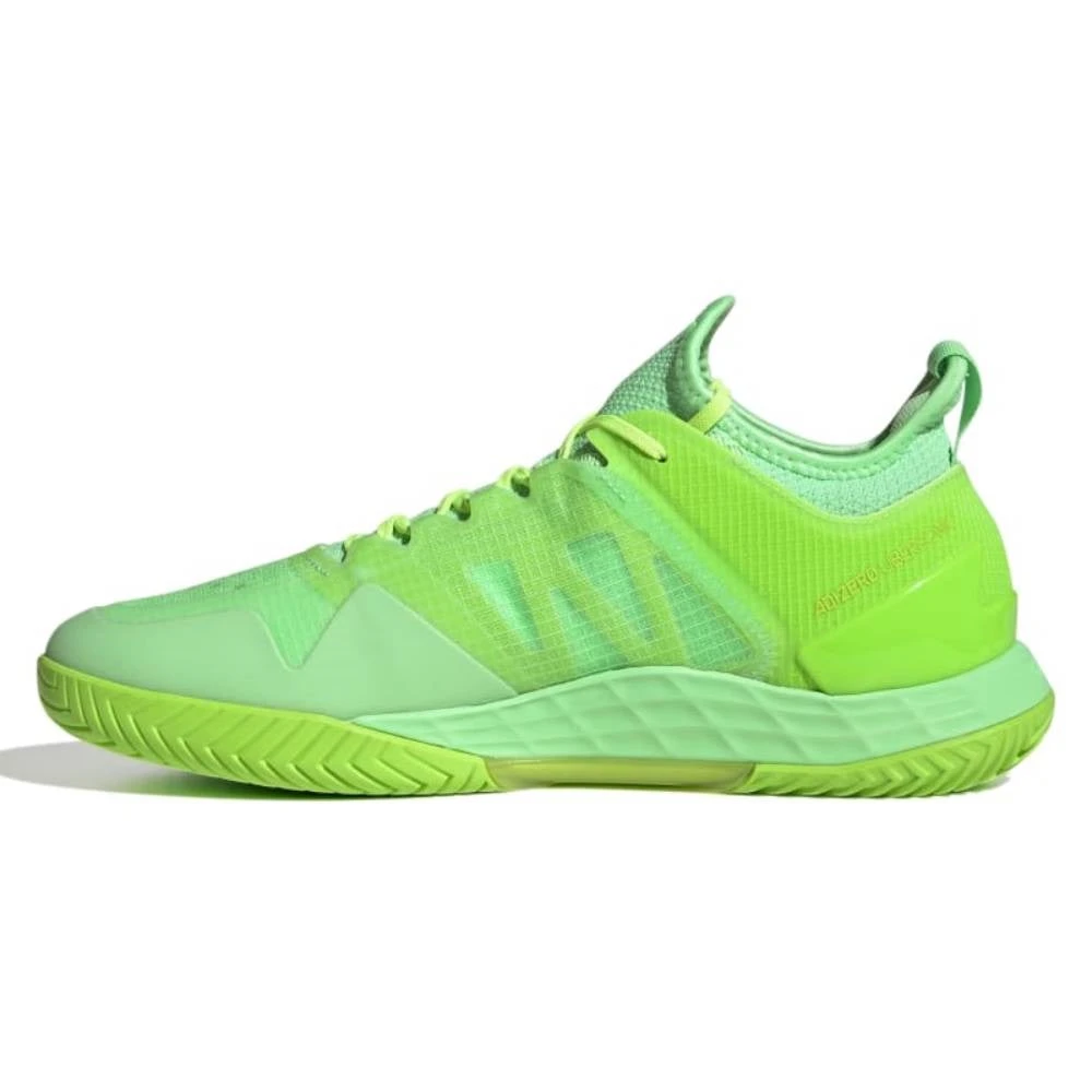 adidas Adizero Ubersonic 4 Men's Tennis Shoe (Beam Green/Signal Green) Adidas Adizero Ubersonic 4 Men's Tennis Shoe (Beam Green/Signal Green) -Racquet Equipment Store GW6793 5 FOOTWEAR Photography SideMedialCenterView white
