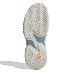 Adidas Barricade Parley Women's Tennis Shoe (White/Grey) -Racquet Equipment Store GX6417 4 FOOTWEAR Photography BottomView white
