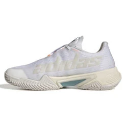 Adidas Barricade Parley Women's Tennis Shoe (White/Grey) -Racquet Equipment Store GX6417 5 FOOTWEAR Photography SideMedialCenterView white