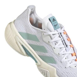 Adidas Barricade Parley Women's Tennis Shoe (White/Grey) -Racquet Equipment Store GX6417 8 FOOTWEAR Photography DetailView1 white