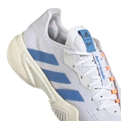 Adidas Barricade Parley Men's Tennis Shoe (White/Blue) 5 Adidas Barricade Parley Men's Tennis Shoe (White/Blue) -Racquet Equipment Store GY1369 8 FOOTWEAR Photography DetailView1 white