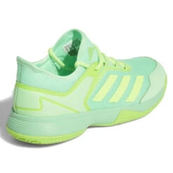 Adidas Ubersonic 4 Junior Tennis Shoe (Beam Green/Signal Green) -Racquet Equipment Store GY4019 7 FOOTWEAR Photography BackLateralTopView white