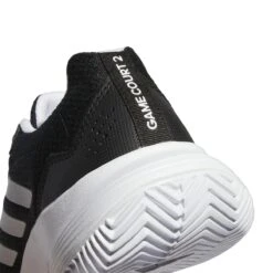 Adidas GameCourt 2 Women's Tennis Shoe (Black/White) -Racquet Equipment Store GZ0694 9 FOOTWEAR Photography DetailView2 white