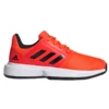 Adidas CourtJam XJ Junior Tennis Shoe (Solar Red/Black/White) -Racquet Equipment Store H68131 FTW photo side lateral center white