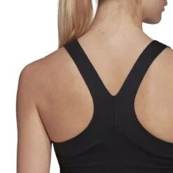 Adidas Women's Paris Heat.Rdy Tennis Y-Tank Dress (Black/Pullim) -Racquet Equipment Store HA7628 11 APPAREL OnModel DetailView3 white