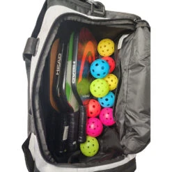 Head Novak Djokovic Duffel Bag (White/Black) 7 Head Novak Djokovic Duffel Bag (White/Black) -Racquet Equipment Store HEAD Djokovic Duffel PB 2