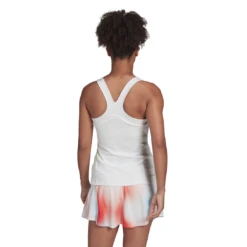 Adidas Women's Tennis Y-Tank Top (White) 4 Adidas Women's Tennis Y-Tank Top (White) -Racquet Equipment Store HF0842 APP on model back white