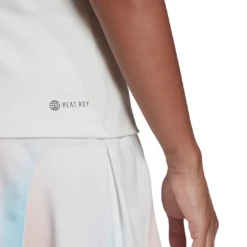 Adidas Women's Tennis Y-Tank Top (White) 8 Adidas Women's Tennis Y-Tank Top (White) -Racquet Equipment Store HF0842 APP on model detail 2 white