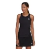 Adidas Women's Club Tennis Tank Top (Black/White) -Racquet Equipment Store HF4546 APP on model standard white