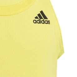Adidas Girl's Club Tank Top (Beam Yellow) -Racquet Equipment Store HN6304 5 APPAREL Photography DetailView2 transparent