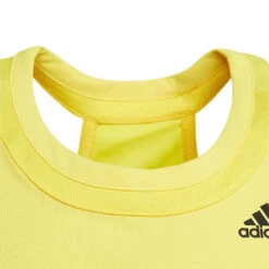 Adidas Girl's Club Tank Top (Beam Yellow) -Racquet Equipment Store HN6304 6 APPAREL Photography DetailView3 transparent