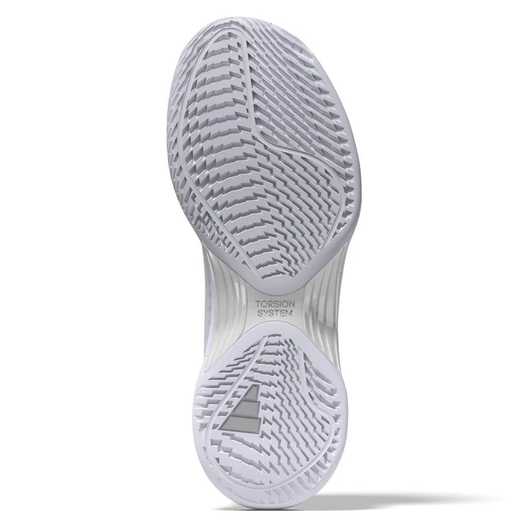 adidas Avacourt Women's Tennis Shoe (White) Adidas Avacourt Women's Tennis Shoe (White) -Racquet Equipment Store HQ8404 2 FOOTWEAR 3D Rendering BottomView transparent 1
